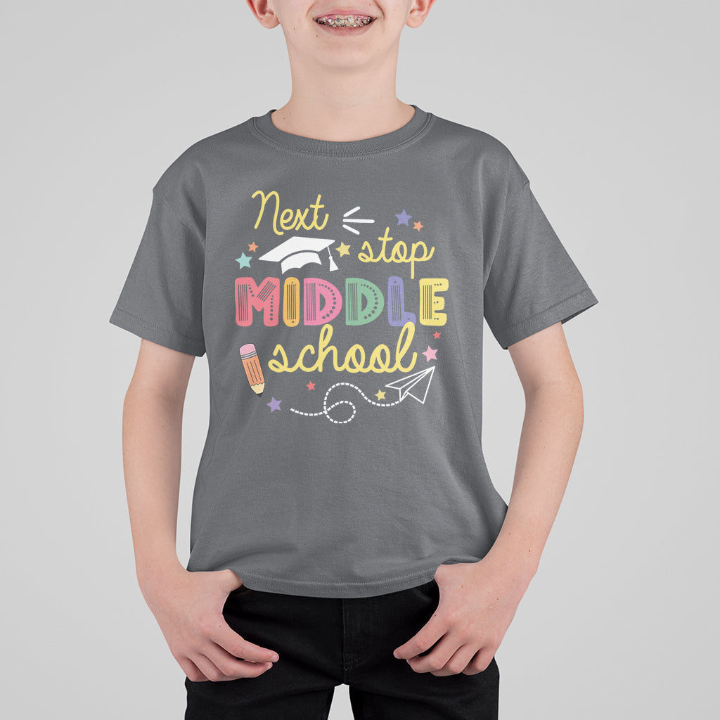 Cute Back To School T Shirt Next Stop Middle School Students TS05 - Wonder Print Shop