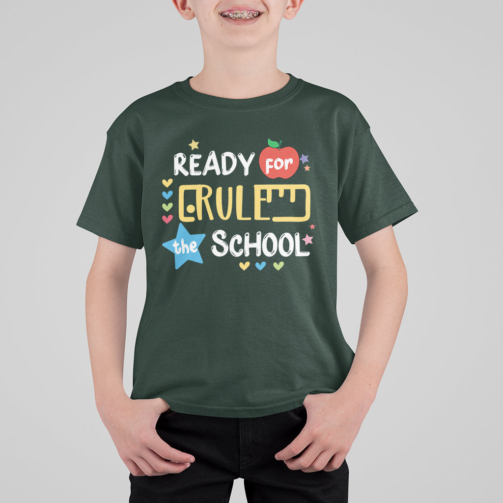 Cute Back To School T Shirt Ready To Rule The School, Funny Teachers Students TS05 - Wonder Print Shop