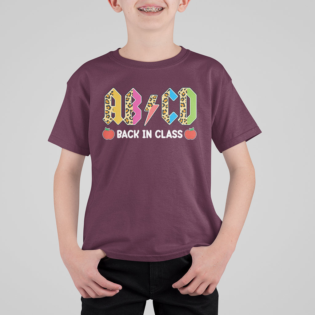 Cute Back To School T Shirt ABCD Back In Class, Funny Teachers Students TS05 - Wonder Print Shop