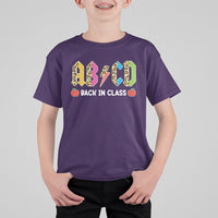 Cute Back To School T Shirt ABCD Back In Class, Funny Teachers Students TS05 - Wonder Print Shop