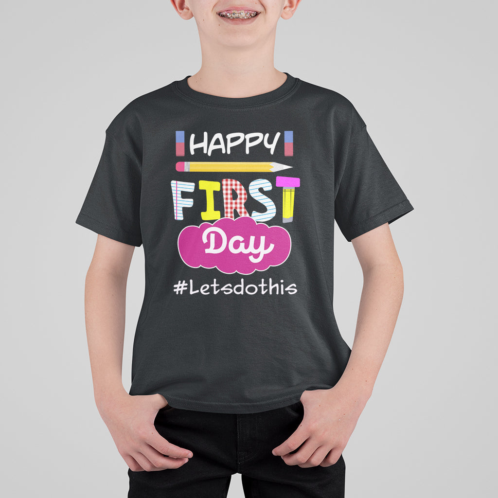 Cute Back To School T Shirt Happy First Day Of School TS05 - Wonder Print Shop