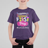 Cute Back To School T Shirt Happy First Day Of School TS05 - Wonder Print Shop