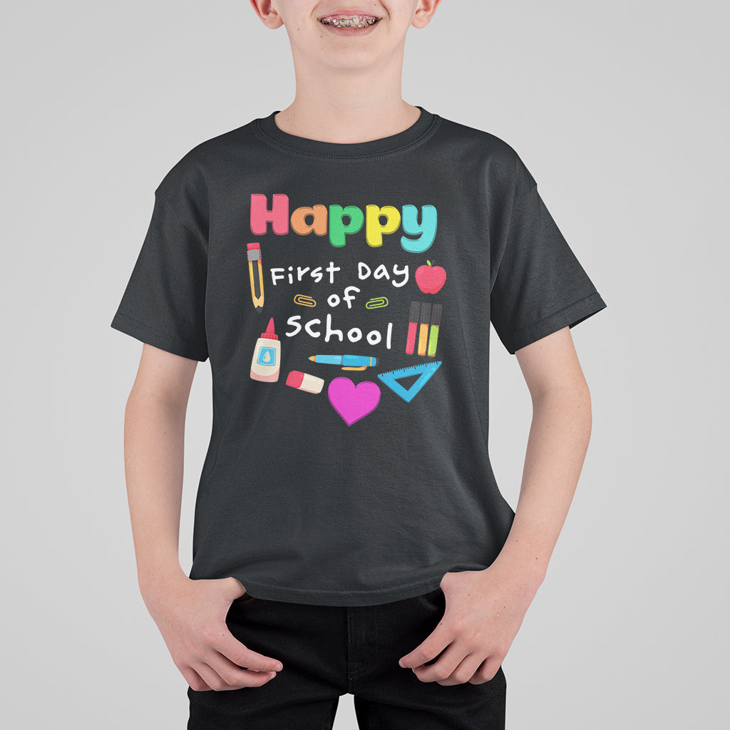 Cute Back To School T Shirt Happy First Day Of School TS05 - Wonder Print Shop