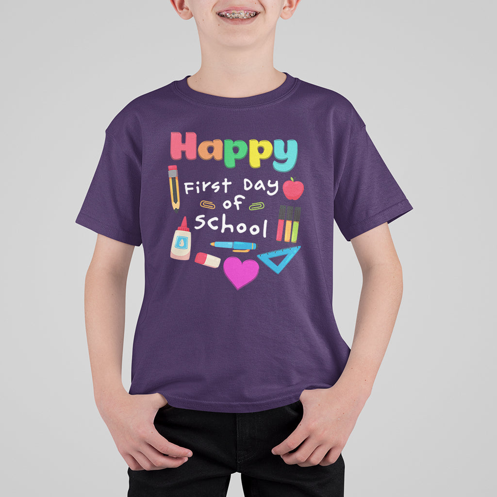 Cute Back To School T Shirt Happy First Day Of School TS05 - Wonder Print Shop