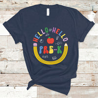 Cute Back To School T Shirt Hello Pre-K, Funny Teacher Student TS05 - Wonder Print Shop
