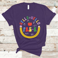 Cute Back To School T Shirt Hello Pre-K, Funny Teacher Student TS05 - Wonder Print Shop