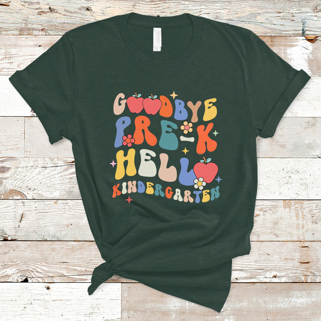 Cute Back To School T Shirt Goodbye Pre-K, Funny Teacher Student TS05 - Wonder Print Shop