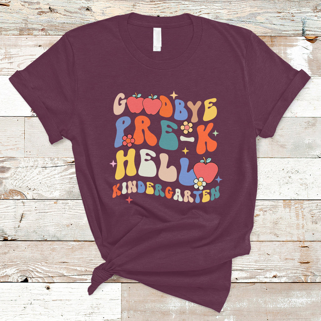 Cute Back To School T Shirt Goodbye Pre-K, Funny Teacher Student TS05 - Wonder Print Shop
