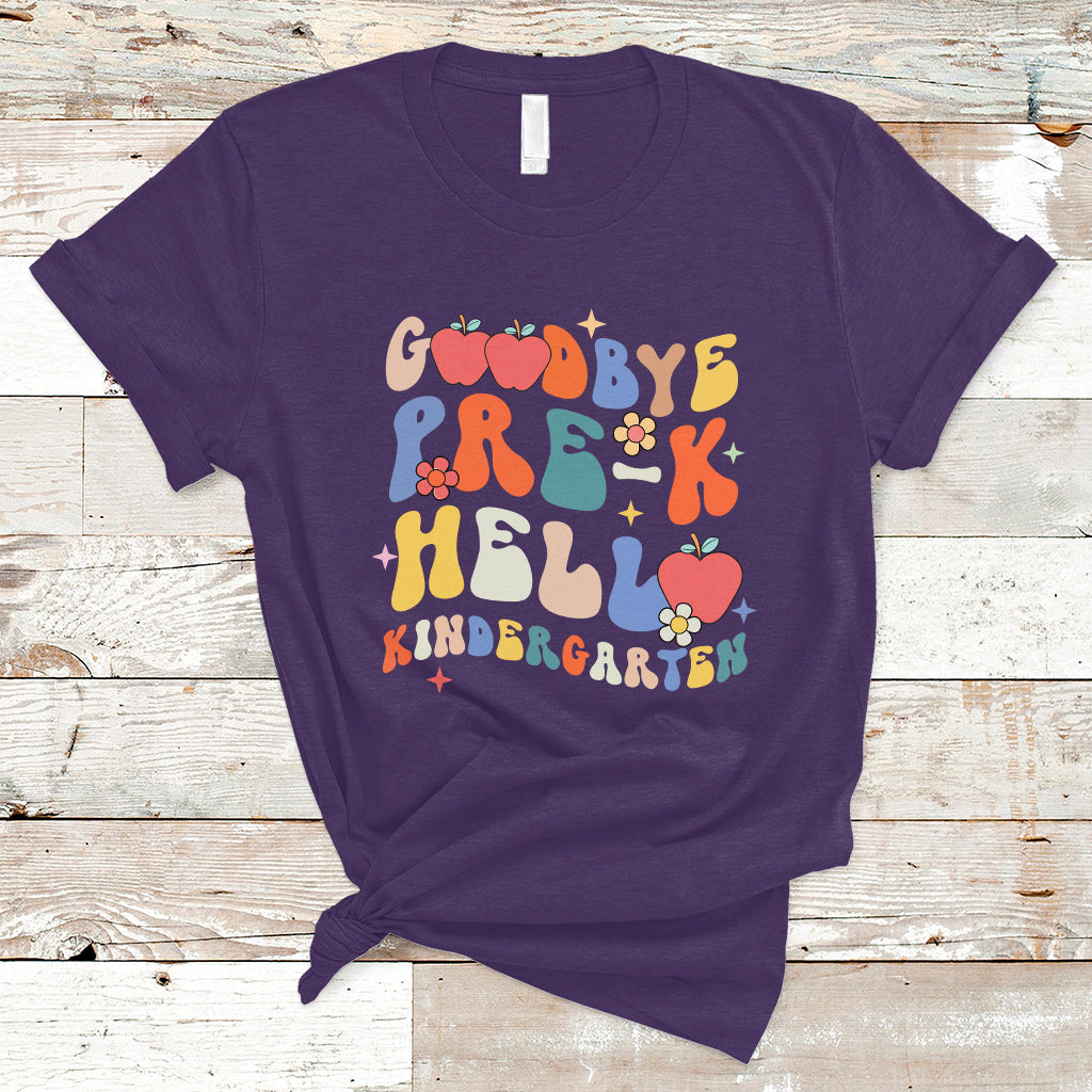 Cute Back To School T Shirt Goodbye Pre-K, Funny Teacher Student TS05 - Wonder Print Shop