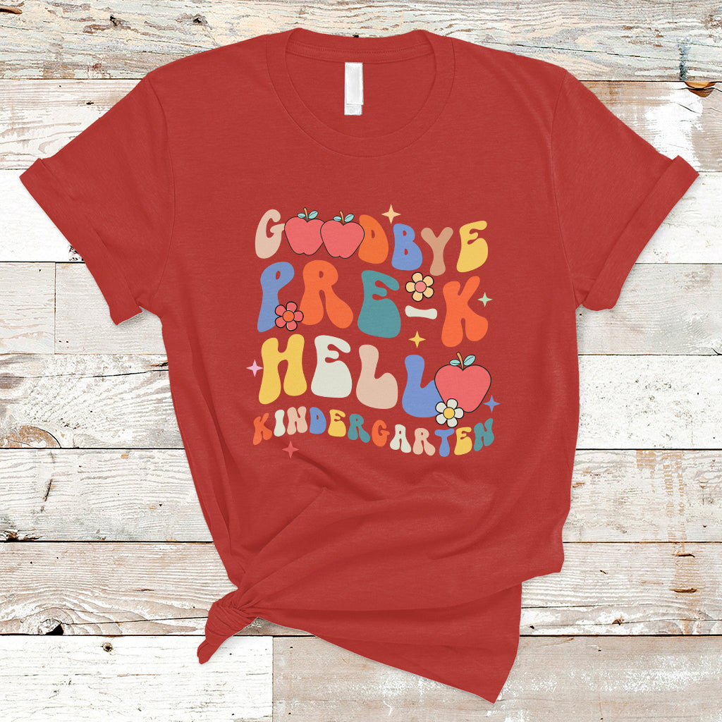 Cute Back To School T Shirt Goodbye Pre-K, Funny Teacher Student TS05 - Wonder Print Shop