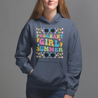 Pregnancy Announcement Hoodie Groovy Pregnant Girl Summer TS05 - Wonder Print Shop