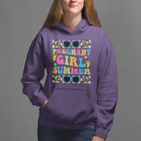 Pregnancy Announcement Hoodie Groovy Pregnant Girl Summer TS05 - Wonder Print Shop