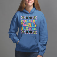 Pregnancy Announcement Hoodie Groovy Pregnant Girl Summer TS05 - Wonder Print Shop