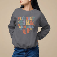 Pregnancy Announcement Sweatshirt Pregnant Girl Summer TS05 - Wonder Print Shop