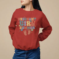 Pregnancy Announcement Sweatshirt Pregnant Girl Summer TS05 - Wonder Print Shop