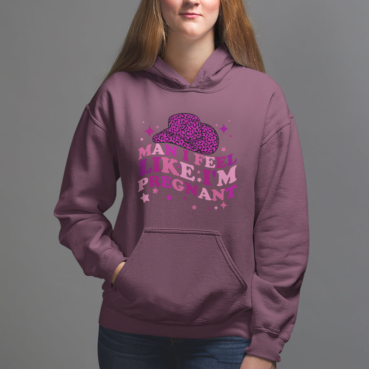 Pregnancy Announcement Hoodie Man I Feel Like I'm Pregnant TS05 - Wonder Print Shop