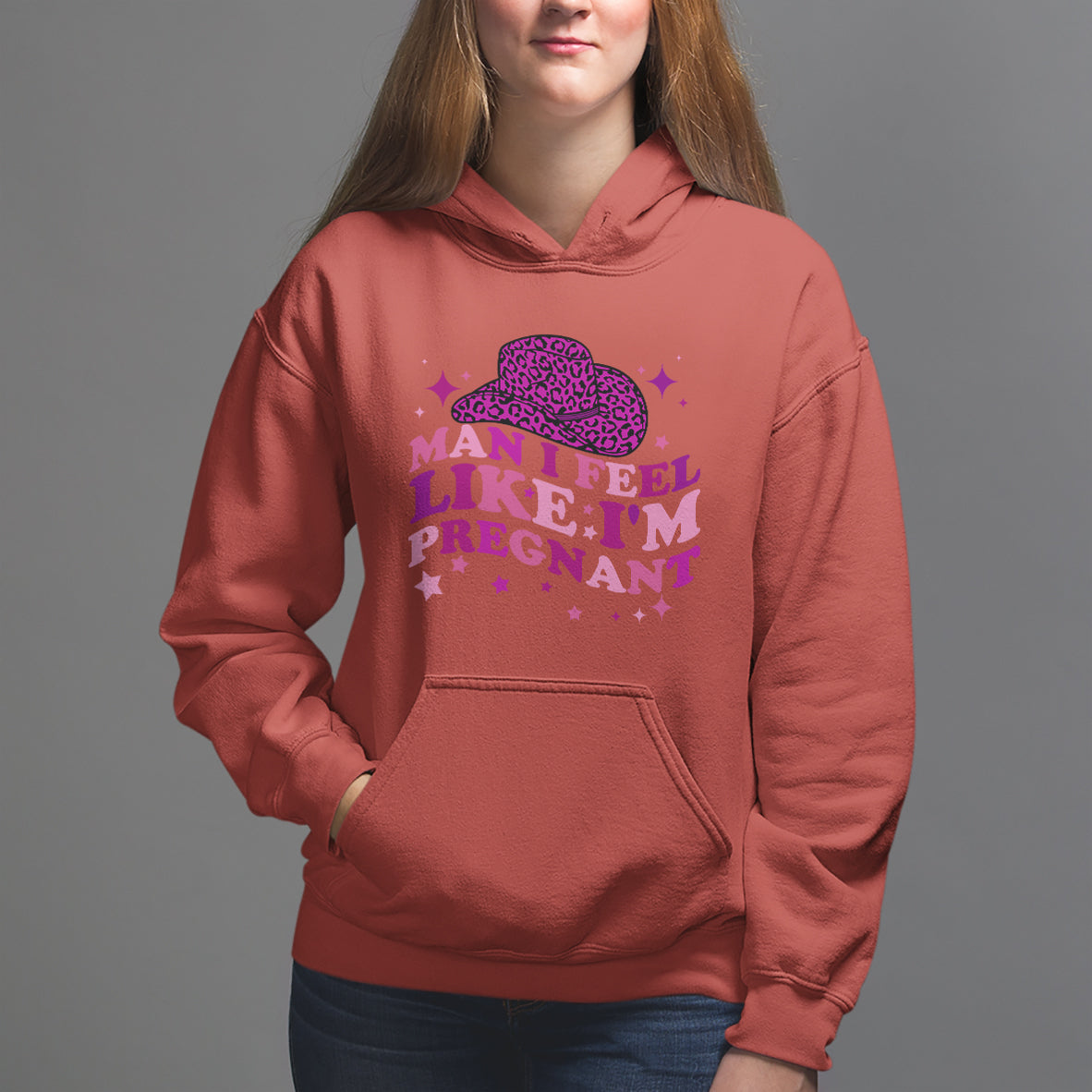 Pregnancy Announcement Hoodie Man I Feel Like I'm Pregnant TS05 - Wonder Print Shop