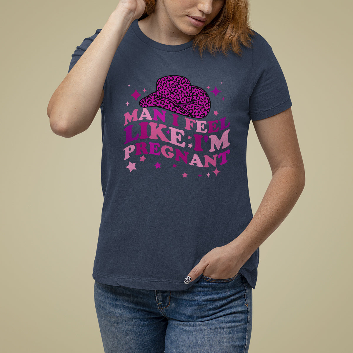 Pregnancy Announcement T Shirt For Women Man I Feel Like I'm Pregnant TS05 - Wonder Print Shop
