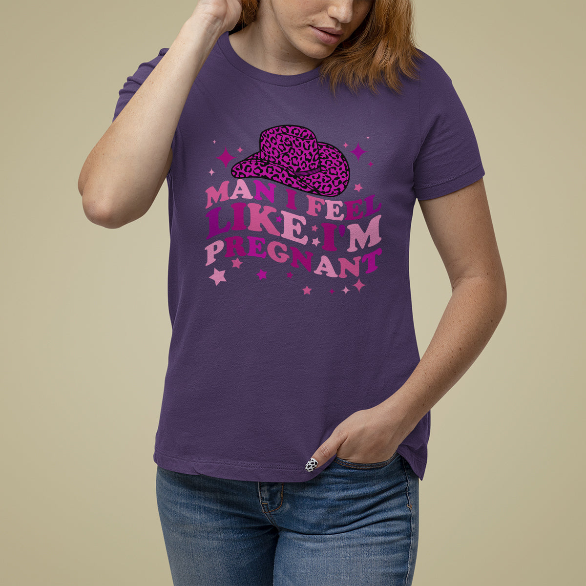 Pregnancy Announcement T Shirt For Women Man I Feel Like I'm Pregnant TS05 - Wonder Print Shop