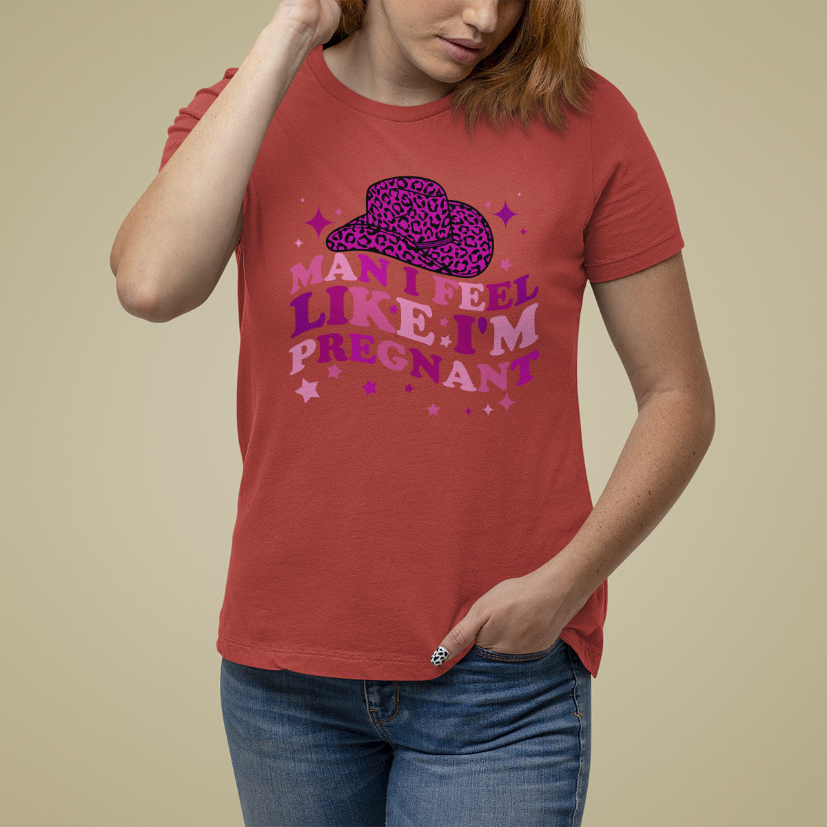 Pregnancy Announcement T Shirt For Women Man I Feel Like I'm Pregnant TS05 - Wonder Print Shop