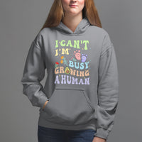 Pregnancy Announcement Hoodie I Can't I'm Busy Growing A Human TS05 - Wonder Print Shop