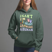 Pregnancy Announcement Hoodie I Can't I'm Busy Growing A Human TS05 - Wonder Print Shop
