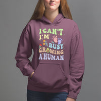 Pregnancy Announcement Hoodie I Can't I'm Busy Growing A Human TS05 - Wonder Print Shop