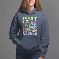 Pregnancy Announcement Hoodie I Can't I'm Busy Growing A Human TS05 - Wonder Print Shop