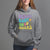 Pregnancy Announcement Hoodie Groovy Beach Baby On Board, Pregnant Mom TS05 - Wonder Print Shop