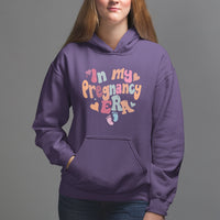 Pregnancy Announcement Hoodie Groovy In My Pregnant Era TS05 - Wonder Print Shop