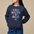 Pregnancy Announcement Sweatshirt Red White And Due, 4th Of July TS05 - Wonder Print Shop
