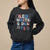 Pregnancy Announcement Sweatshirt Red White And Due, 4th Of July TS05 - Wonder Print Shop