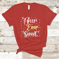Funny Ice Cream T Shirt Four Ever Sweet, 4th Birthday Girl TS05 - Wonder Print Shop