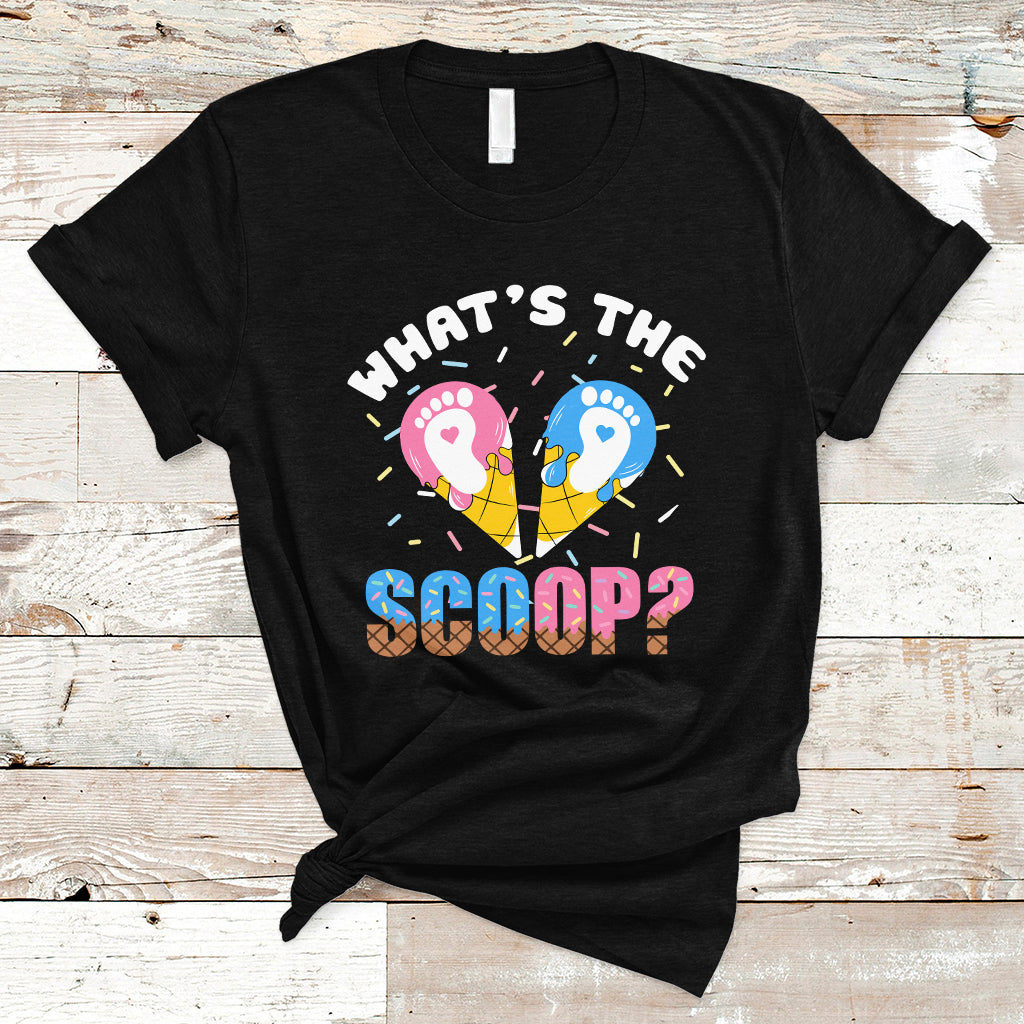Funny Ice Cream T Shirt What's The Scoop Gender Reveal TS05 - Wonder Print Shop