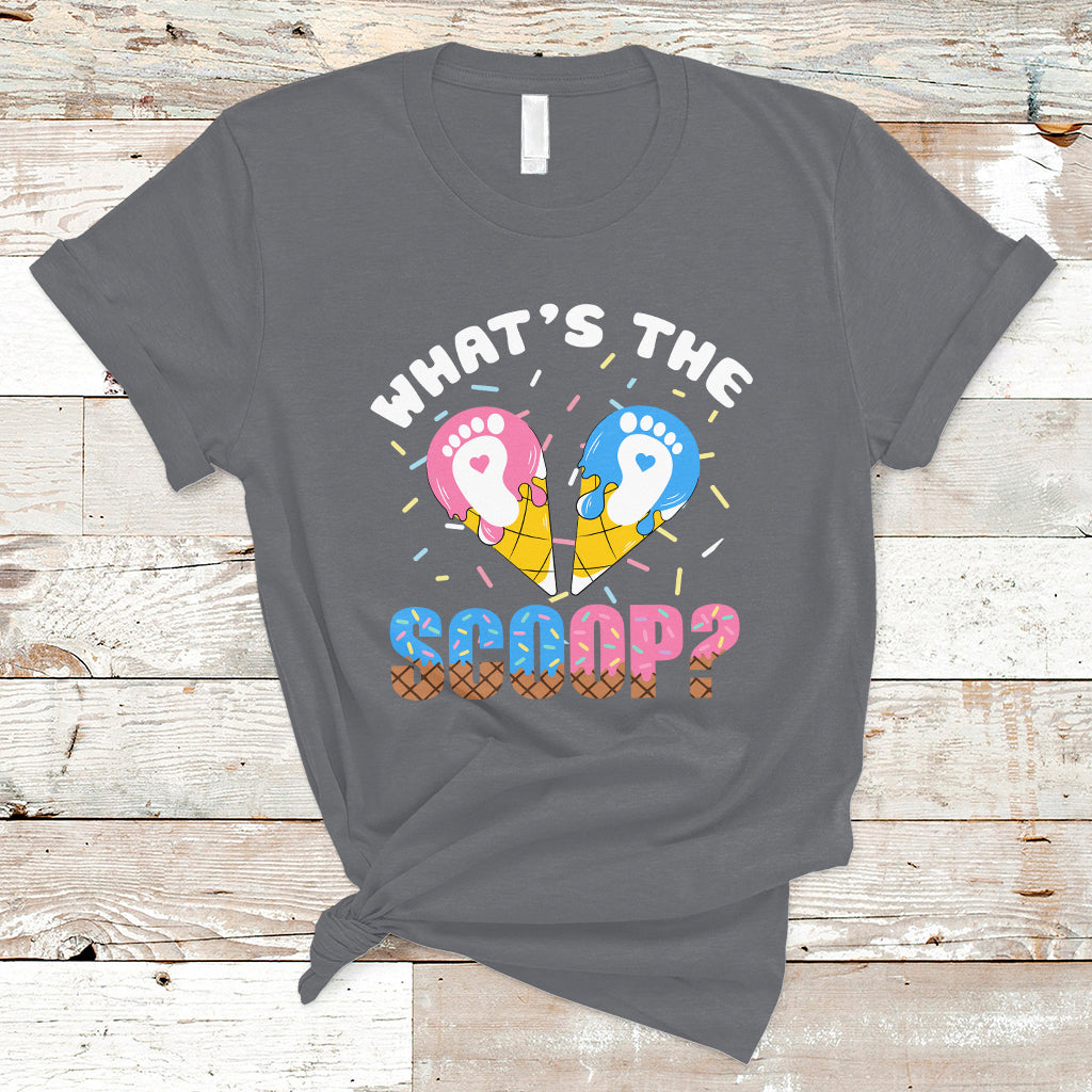 Funny Ice Cream T Shirt What's The Scoop Gender Reveal TS05 - Wonder Print Shop