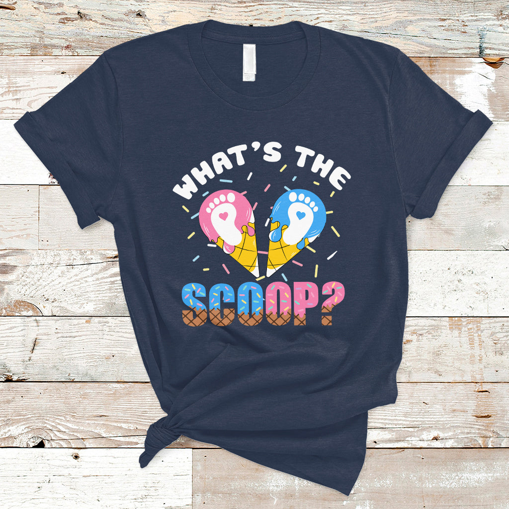 Funny Ice Cream T Shirt What's The Scoop Gender Reveal TS05 - Wonder Print Shop
