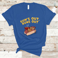 Hot Dog Lover T Shirt Suns Out Burns Out, Summer Vacation TS05 - Wonder Print Shop