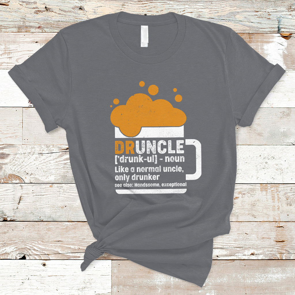 Beer Lover T Shirt Druncle Definition Funny Drinking, Gift For Uncle TS05 - Wonder Print Shop
