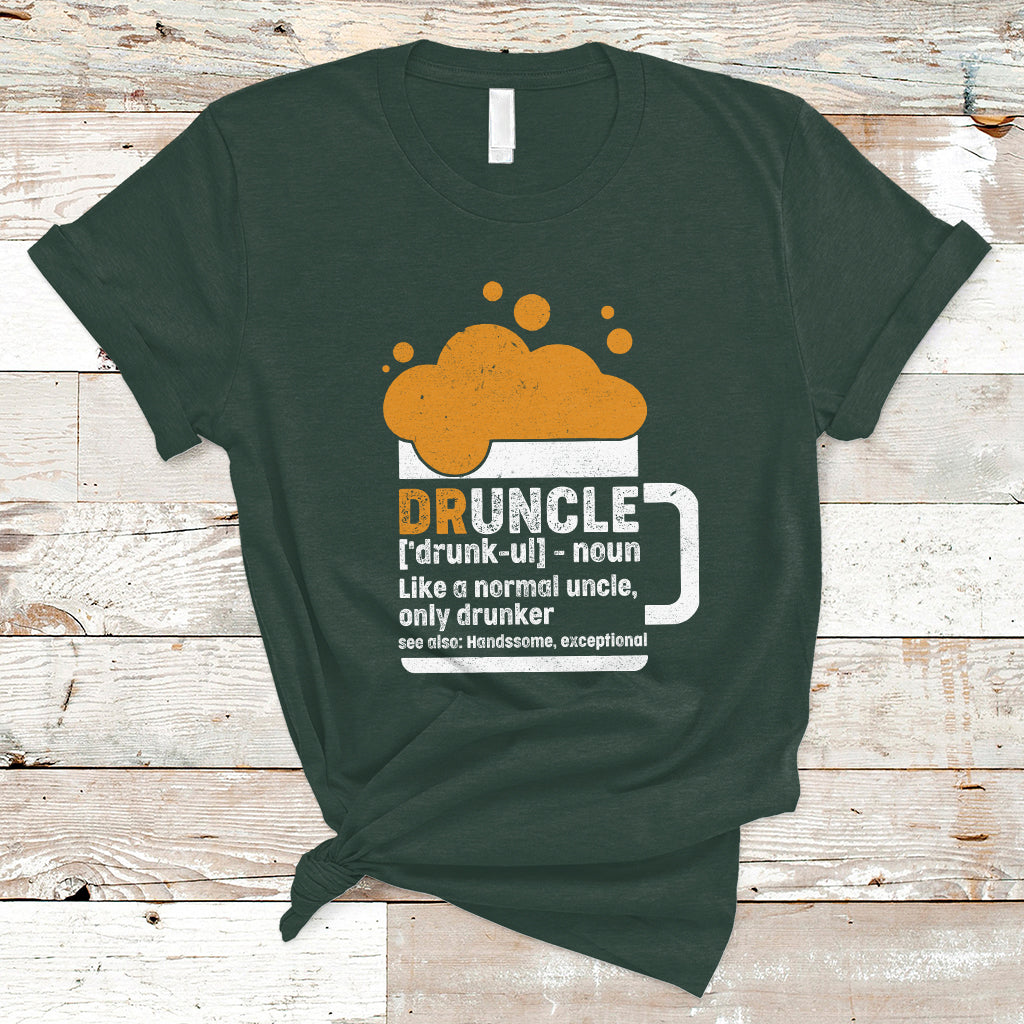 Beer Lover T Shirt Druncle Definition Funny Drinking, Gift For Uncle TS05 - Wonder Print Shop