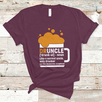 Beer Lover T Shirt Druncle Definition Funny Drinking, Gift For Uncle TS05 - Wonder Print Shop