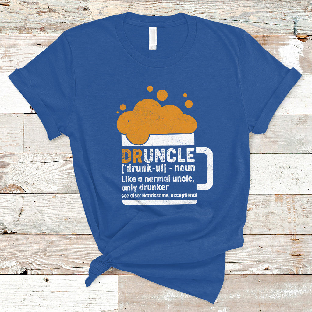 Beer Lover T Shirt Druncle Definition Funny Drinking, Gift For Uncle TS05 - Wonder Print Shop