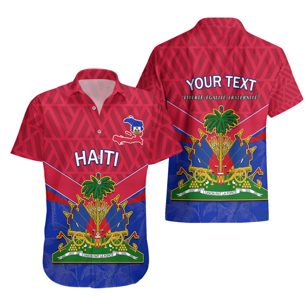 Custom Haiti Hawaiian Shirt Ayiti Coat Of Arms With Map TS06 - Wonder Print Shop