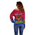 Custom Haiti Off Shoulder Sweater Ayiti Coat Of Arms With Map TS06 - Wonder Print Shop