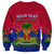 Custom Haiti Sweatshirt Ayiti Coat Of Arms With Map TS06 - Wonder Print Shop