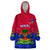 Custom Haiti Wearable Blanket Hoodie Ayiti Coat Of Arms With Map TS06 - Wonder Print Shop