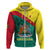 Custom Grenada Hoodie Coat Of Arms With Bougainvillea Flowers TS06 - Wonder Print Shop