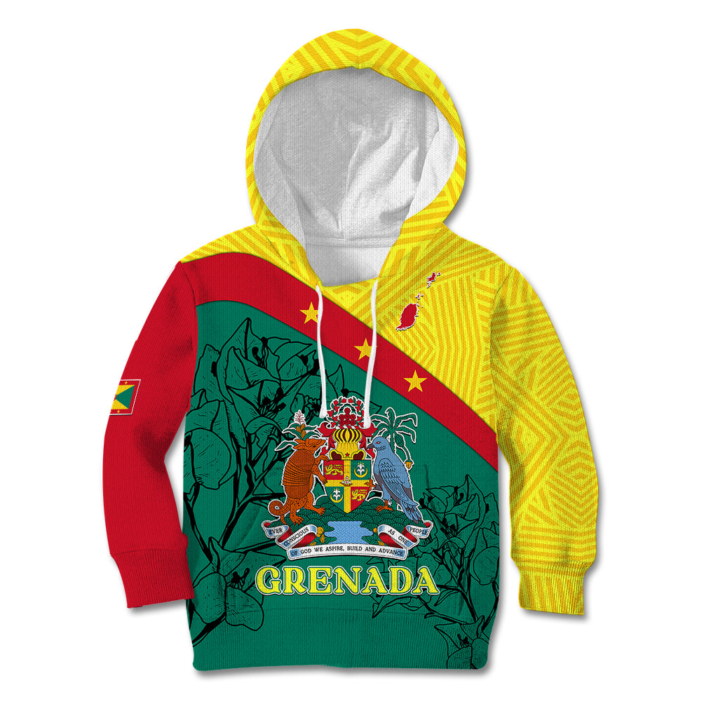 custom-grenada-kid-hoodie-coat-of-arms-with-bougainvillea-flowers