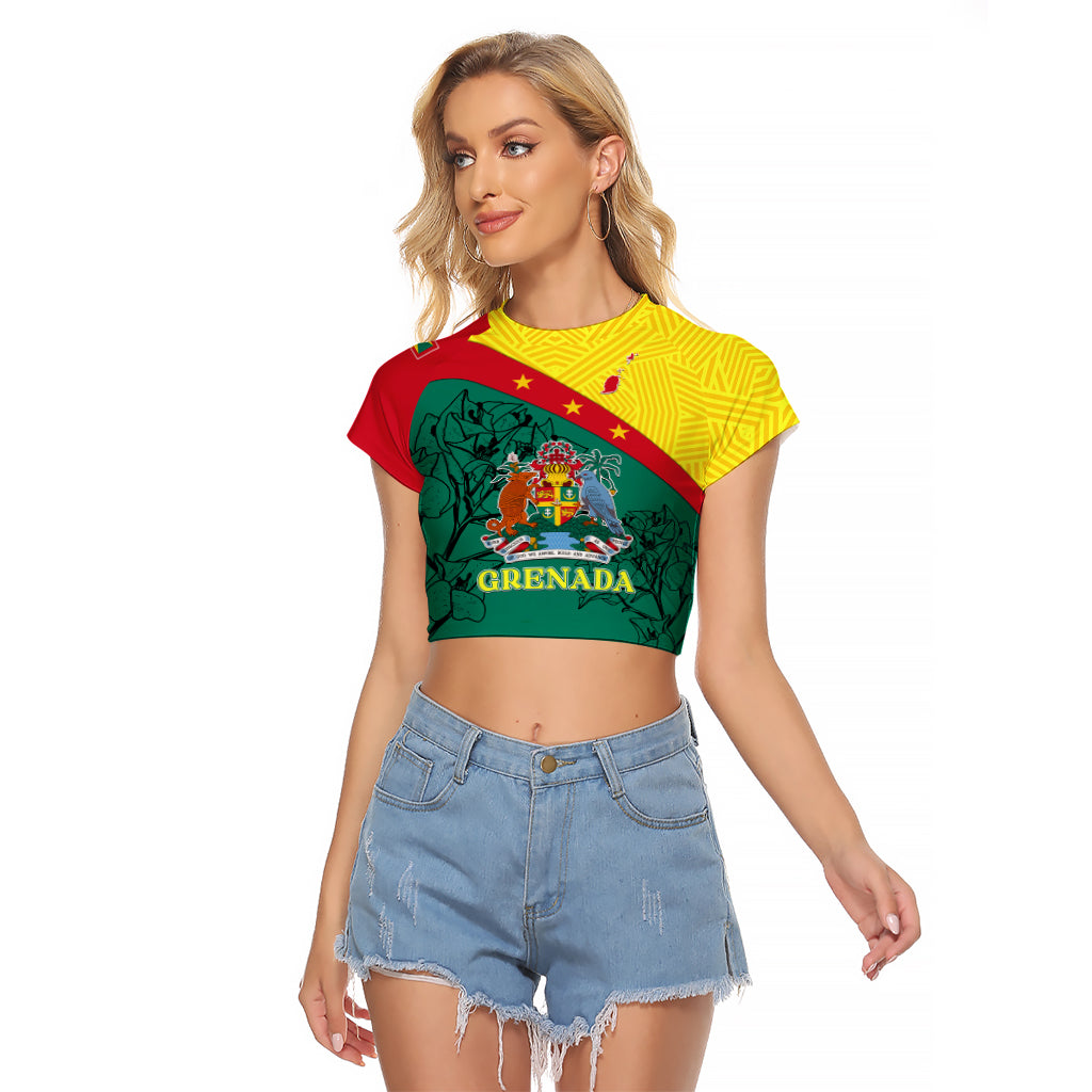 custom-grenada-raglan-cropped-t-shirt-coat-of-arms-with-bougainvillea-flowers