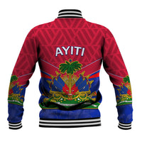 Haiti Baseball Jacket Ayiti Coat Of Arms With Map TS06 - Wonder Print Shop