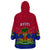Haiti Wearable Blanket Hoodie Ayiti Coat Of Arms With Map TS06 - Wonder Print Shop